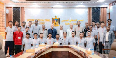 الكثيري يلتقي إدارة ولاعبي فريق كرة الطائرة بنادي سيئون الرياضي