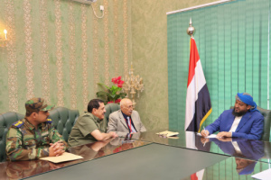 المحرّمي يجتمع بمدير أمن العاصمة عدن ورئيس مصلحة السجون بالجمهورية