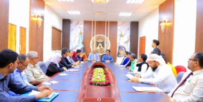 الجعدي يرأس اجتماعاً مشتركاً للأمانة العامة بالهيئة التنفيذية للمجلس الانتقالي في العاصمة عدن