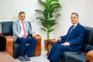 لملس يلتقي السفير الليبي ويؤكد حرص السلطة المحلية على أداء السفارات عملها كلياً من العاصمة عدن