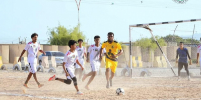 فريق الإمداد يصعد الى دوري الثمانية على حساب فريق حزام عدن 