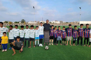 مباراة ودية بين فريقي الاشبال والمدينة من أطفال العاصمة عدن