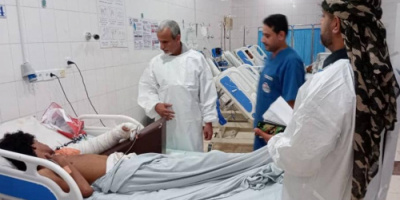 الوكيل الشبحي يتفقد جرحى الجبهات في مستشفيات العاصمة عدن