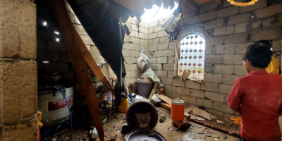 طائرة مسيرة حوثية تقصف منزل مواطن في بلدة المِرياح شمال غربي الضالع