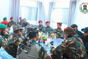 العميد السيد يترأس اجتماعًا بقيادات قطاعات الحزام والوحدات الأمنية والعسكرية المُشاركة في مكافحة الإرهاب بأبين
