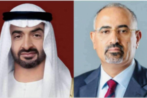 الرئيس الزُبيدي يُعزَّي رئيس دولة الإمارات الشيخ محمد بن زايد بوفاة عمه الشيخ طحنون بن محمد آل نهيان