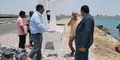 مدير عام المنصورة يطلع على مشروع تحسين المساحة الترابية بالطريق البحري