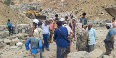 لجنة من وزارة الزراعة تتفقد الأعمال الإنشائية لسدّي الناشع وكلتاه في الضالع