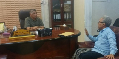  المنهالي يناقش مع مدير دوعن تعزيز الجهود الأمنية لفرض هيبة الأمن والنظام في المديرية