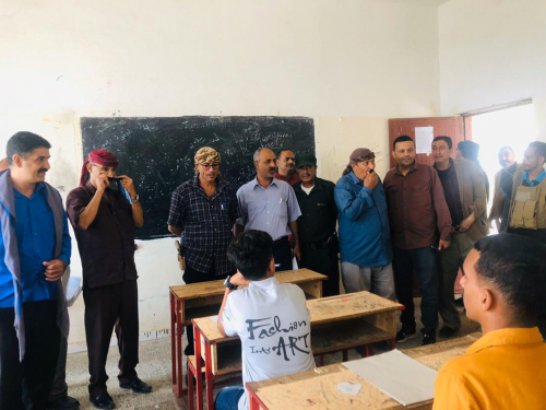 الجعفري وعُباد يدشنان الامتحانات النهائية في عدد من ثانويات مديرية الشعيب