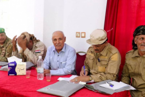 العميد مهدي يشهد اختتام الدورة التدريبية لقادة الكتائب في الوحدات العسكرية بمحور الضالع 