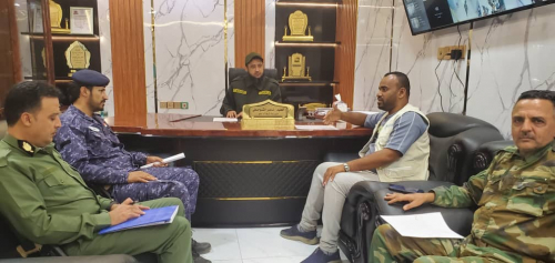 مدير أمن لحج يناقش مع منظمة “هاندي كاب” تنفيذ أنشطة التخلص من الذخائر المتفجرة مدير أمن لحج يناقش مع منظمة “هاندي كاب” تنفيذ أنشطة التخلص من الذخائر المتفجرة