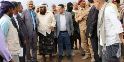 فريق التواصل وتعزيز الوعي السياسي يتفقد عددًا من المشاريع الخدمية بردفان