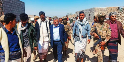 فريق التواصل وتعزيز الوعي السياسي يؤدي واجب العزاء لأسرة الشخصية القبلية علي حسن عمير