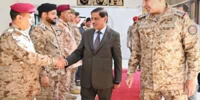 البحسني يبحث مستجدات الأوضاع العسكرية مع قيادة القوات المشتركة للتحالف العربي