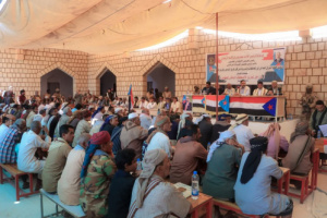 فريق التواصل بالانتقالي يعقد لقاءً موسعًا مع قيادة المجلس والسلطة المحلية ووجهاء مديرية حبان