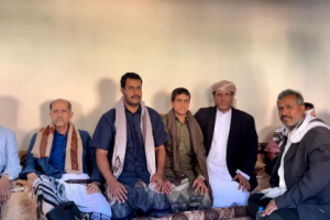 فريق التواصل بالمجلس الانتقالي يزور أسرة الفقيد العميد مبخوت بن بريك العولقي