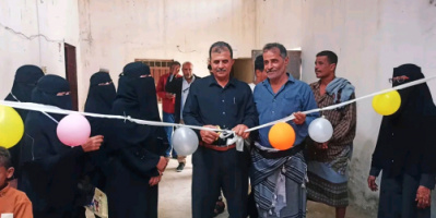 انتقالي أبين يفتتح مشروع الطبق الخيري لجمعية الأمل لرعاية المكفوفين بالمحافظة