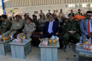 فريق التواصل بالانتقالي يشهد عرضاً عسكرياً للواء بارشيد بمناسبة تدشين المرحلة الأولى من العام التدريبي 2025