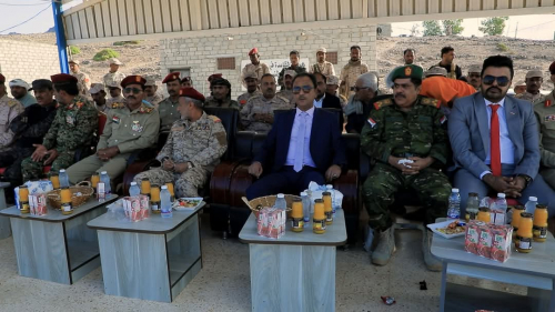 فريق التواصل بالانتقالي يشهد عرضاً عسكرياً للواء بارشيد بمناسبة تدشين المرحلة الأولى من العام التدريبي 2025