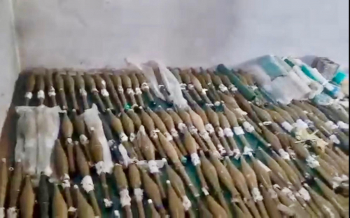 الحملة الأمنية لقوات العمالقة الجنوبية في الصبيحة تضبط شحنة ذخائر وقذائف مهربة