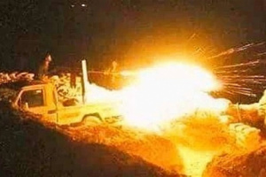 القوات الجنوبية ترد على مصادر نيران مليشيات الحوثي في جبهة حمالة الحدودية