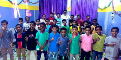 الشيخ راجح باكريت يزور مركز الطفولة الآمنة للأيتام في العاصمة عدن
