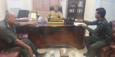 العميد المنهالي يبحث الأوضاع الأمنية في غيل بن يمين