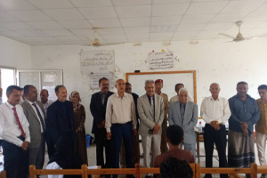 رئيس جامعة لحج يفتتح النظام الالكتروني الشامل لشؤون الطلاب في كلية ردفان 