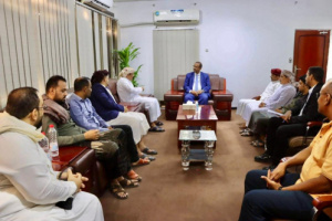 الوزير الزعوري يشيد بالجهود الانسانية والشبابية لإتحاد شباب الغد بالمهرة