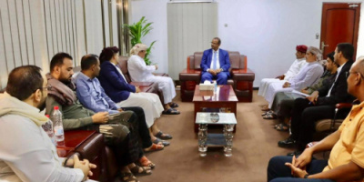 الوزير الزعوري يشيد بالجهود الانسانية والشبابية لإتحاد شباب الغد بالمهرة