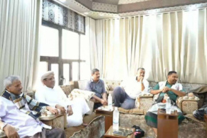 باكريت والجفري يلتقيان محافظ لحج اللواء أحمد تُركي