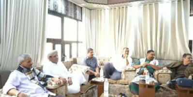 باكريت والجفري يلتقيان محافظ لحج اللواء أحمد تُركي