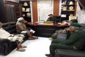 مدير أمن لحج يعقد اجتماعًا مع قيادة أمن مديرية الحد يافع لمناقشة قضايا هامة 