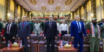 الكثيري يشهد حفل لتكريم قوات الحزام الأمني في العاصمة عدن