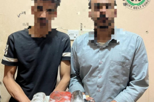 قوات الحزام الأمني تضبط شخصين بحوزتهما 2 كيلو من الحشيش المخدر غرب العاصمة عدن