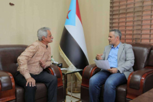 اليافعي يستقبل رئيس رابطة الإعلاميين البيئيين الجنوبيين