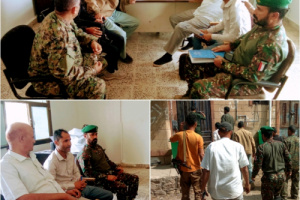 قانونية انتقالي لحج تتفقد الأوضاع القانونية والإنسانية للسجناء في إدارة أمن حالمين