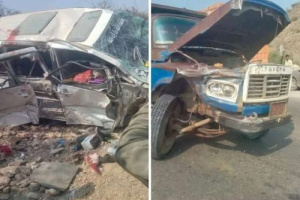 وفاة شخص وإصابة خمسة آخرين في حادث مروري مروع بردفان