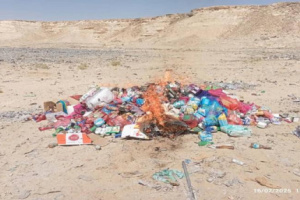 إتلاف كمية كبيرة من مواد منتهية الصلاحية في المهرة