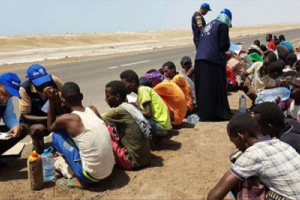 وصول أكثر من 15 ألف مهاجر أفريقي إلى اليمن خلال يناير الماضي