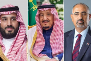 الرئيس الزُبيدي يهنئ ملك السعودية بذكرى يوم التأسيس