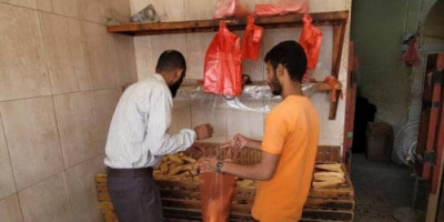 العاصمة عدن .. مكتب الصناعة بصيرة يحيل 3 مخابز مخالفًة لوزن الروتي المحدد
