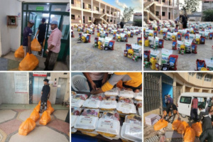 ضمن إطار الجهود الإنسانية.. مبادرة العبيدي توزع مساعدات ووجبات إفطار صائم للأسر المتعففة والمرضى