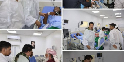 العميد المعكر يتفقد جرحى اللواء السادس دعم وإسناد في مستشفيات العاصمة عدن