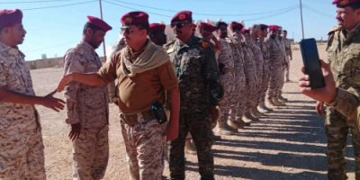 قائد لواء شبام يستقبل وفدًا عسكريًا من المنطقة العسكرية الثانية 