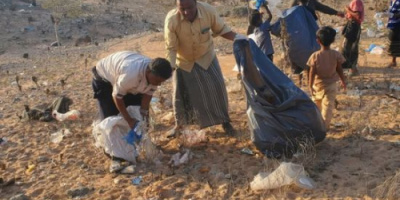 انطلاق حملة نظافة في محمية ديطوح الطبيعية بسقطرى