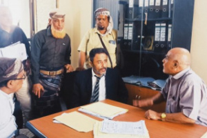 رئيس تنفيذية انتقالي أبين يزور محكمة الاستئناف بالمحافظة