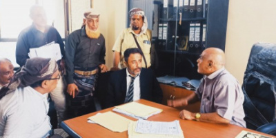 رئيس تنفيذية انتقالي أبين يزور محكمة الاستئناف بالمحافظة