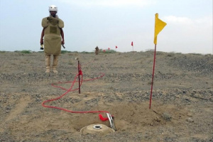 مسام يعلن عن 1050 لغم ومادة متفجرة